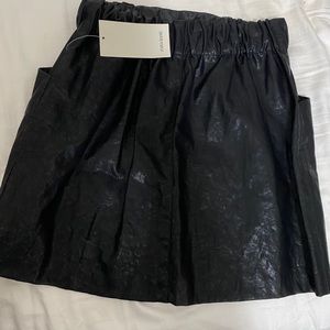 COPY - Zara faux leather skirt.